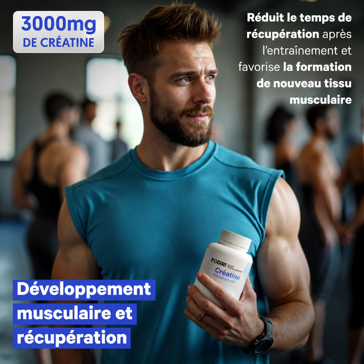 Créatine	Monohydrate	en comprimés — Fodiri