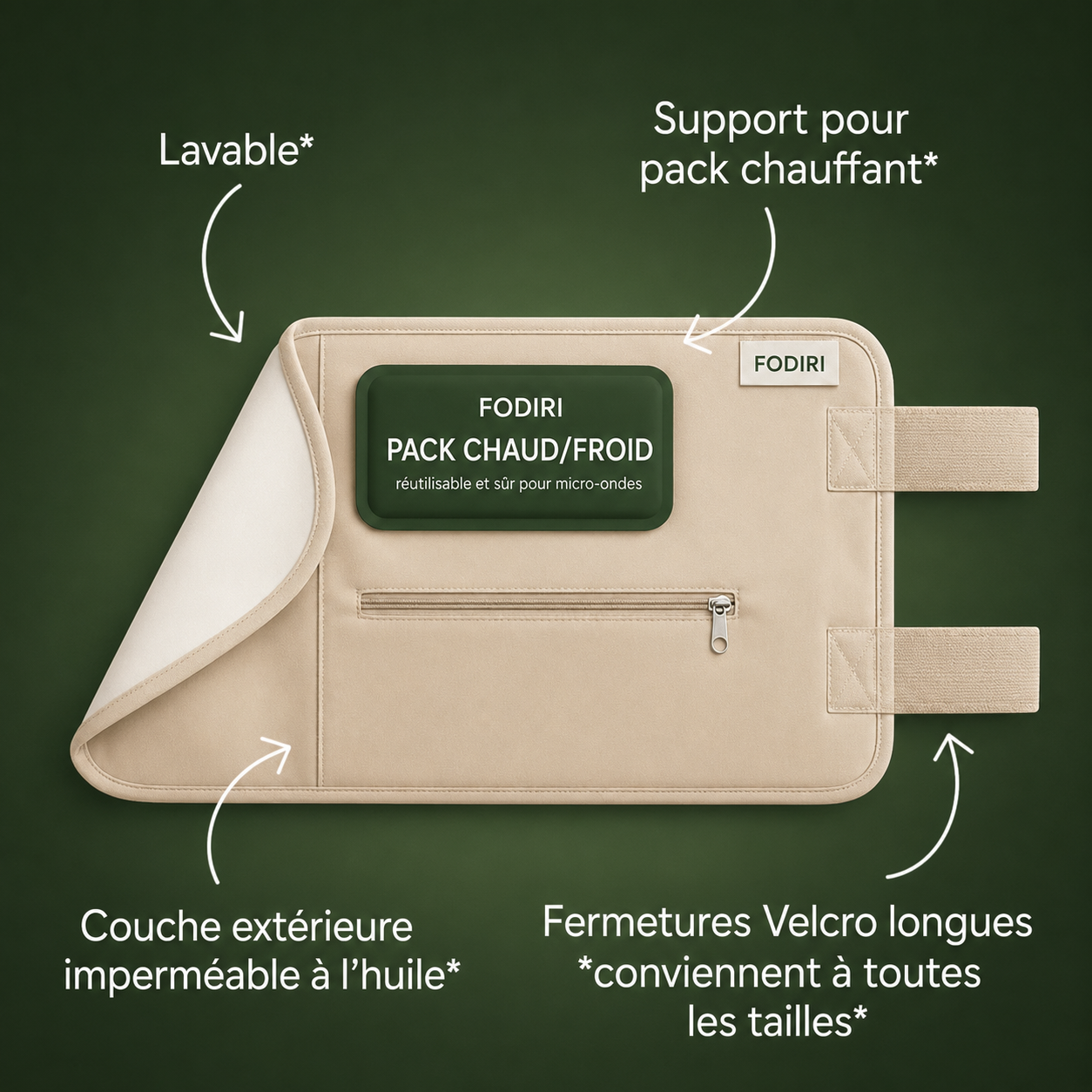 Fodiri™ | Ensemble de Bandage Intestinal à l’Huile de Ricin Réutilisable pour le Bien-être Intestinal
