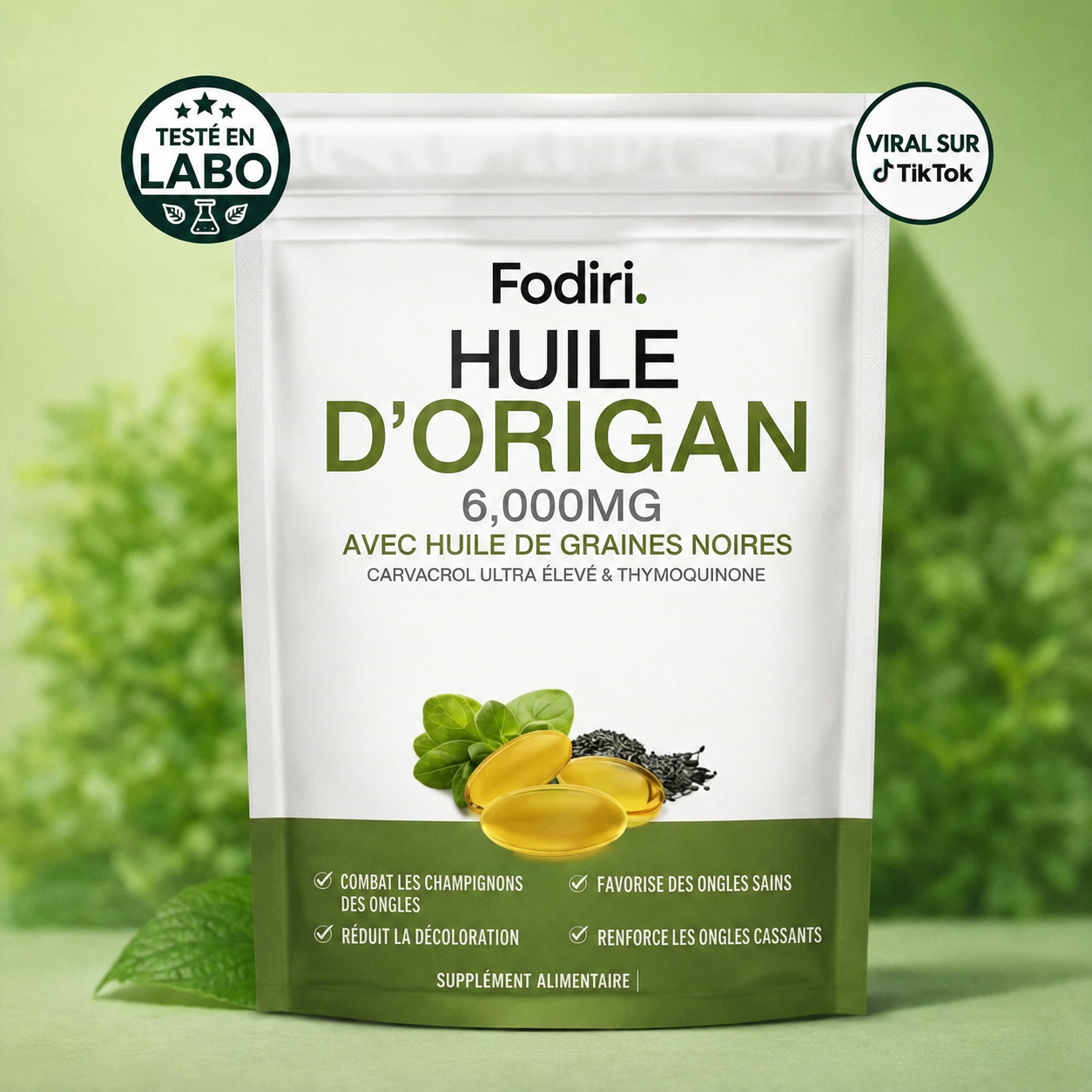 Fodiri Huile d’origan et de nigelle.