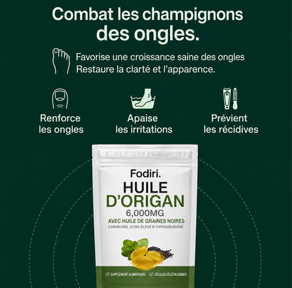 Fodiri Huile d’origan et de nigelle.