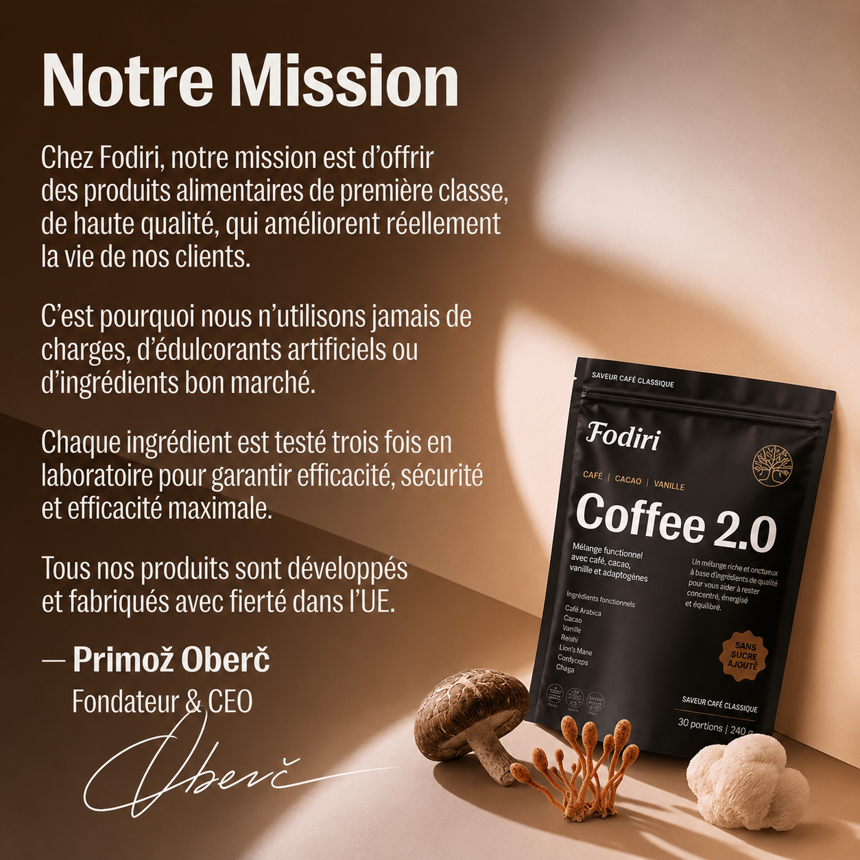 Fodiri™ Coffee 2.0 | Café Fonctionnel avec Adaptogènes (new design)