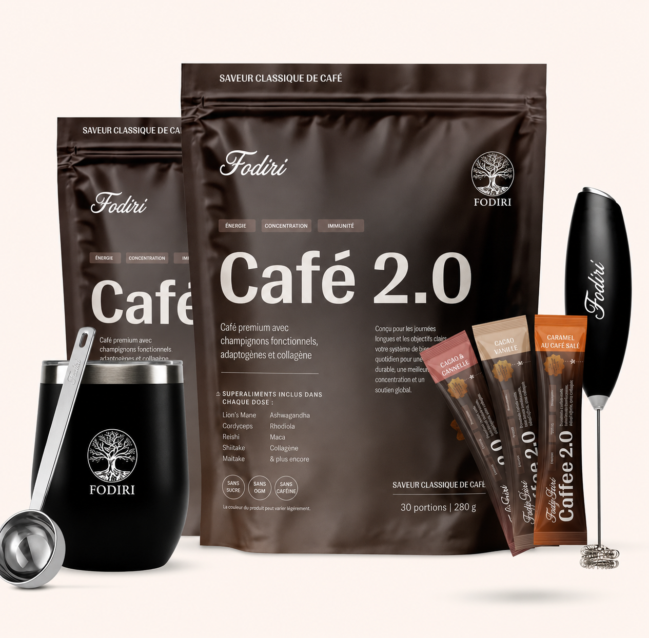 Fodiri™ Coffee 2.0 | Café Fonctionnel avec Adaptogènes (new design)