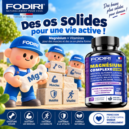 Complexe de Magnésium 12-en-1 + Vitamines B — Fodiri